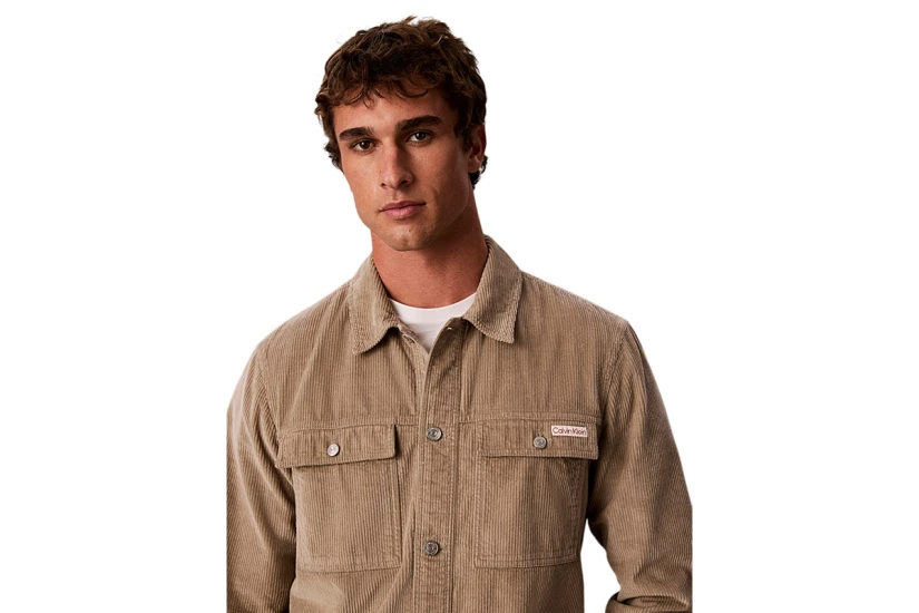 Calvin Klein Relaxed Corduroy Πουκάμισο Μακρυμάνικο Ανδρικό (LV04RH115G HMT)