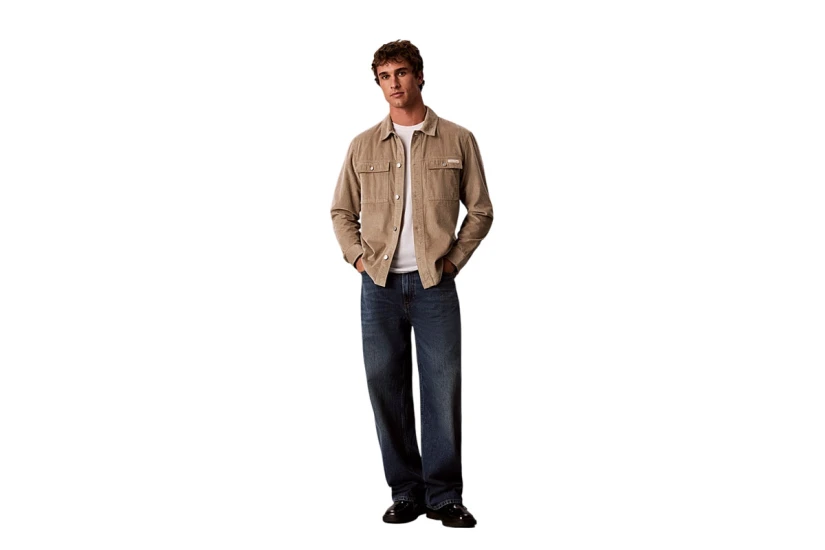 Calvin Klein Relaxed Corduroy Πουκάμισο Μακρυμάνικο Ανδρικό (LV04RH115G HMT)