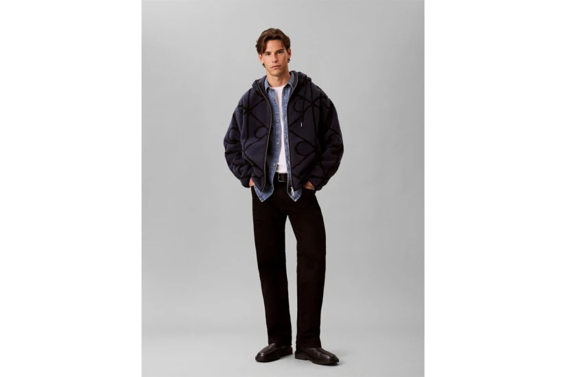 Calvin Klein Emblem Fleece Ζακέτα Sherpa Ανδρική (LV04RH251G CCI)
