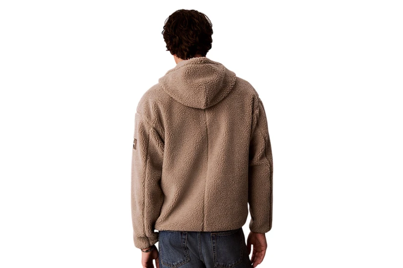 Calvin Klein Relaxed Ζακέτα Sherpa Ανδρική (LV04RH272G HMT)