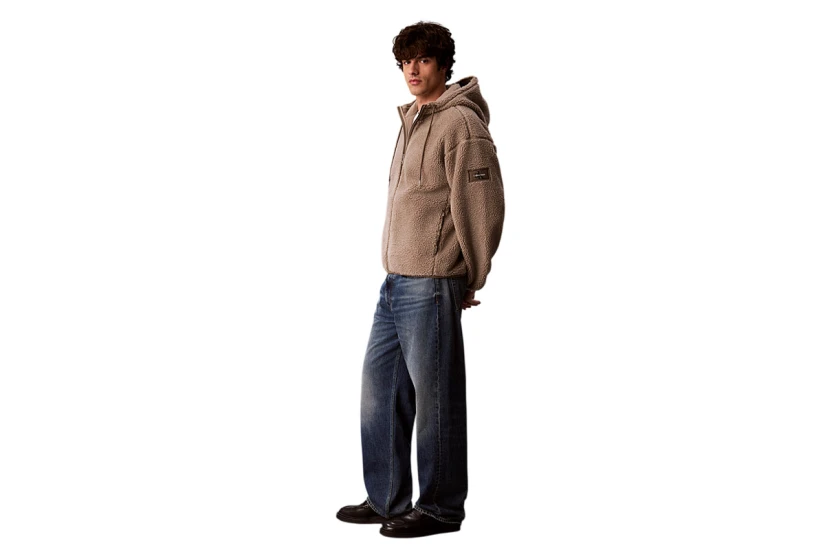 Calvin Klein Relaxed Ζακέτα Sherpa Ανδρική (LV04RH272G HMT)