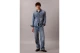 Calvin Klein Embossed Denim Ανδρικό Μακρυμάνικο Πουκάμισο Μπλε
