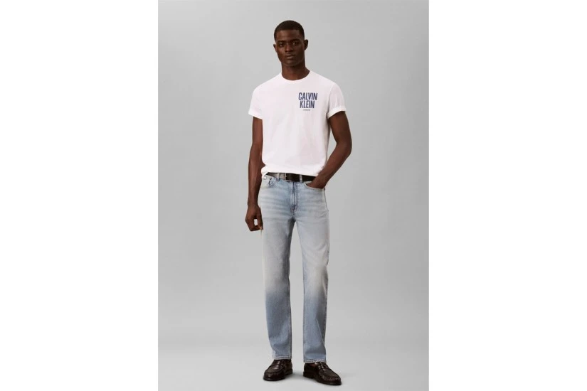 Calvin Klein Logo Graphic Ανδρικό Κοντομάνικο T-Shirt Λευκό