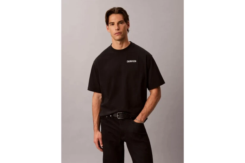 Calvin Klein Relaxed Calvins Or Nothing Graphic Ανδρικό Κοντομάνικο T-Shirt Μαύρο
