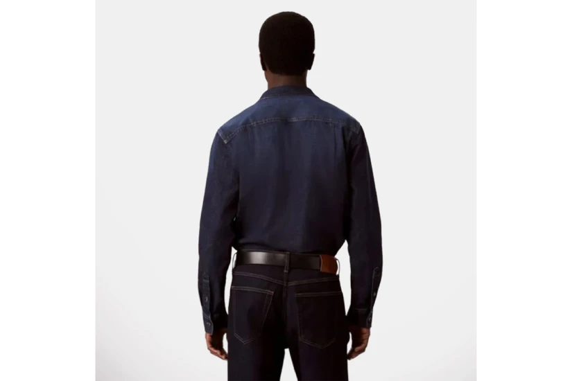 Calvin Klein Classic Fit Τζιν Πουκάμισο Μακρυμάνικο Ανδρικό (LV04RH912G CXF)