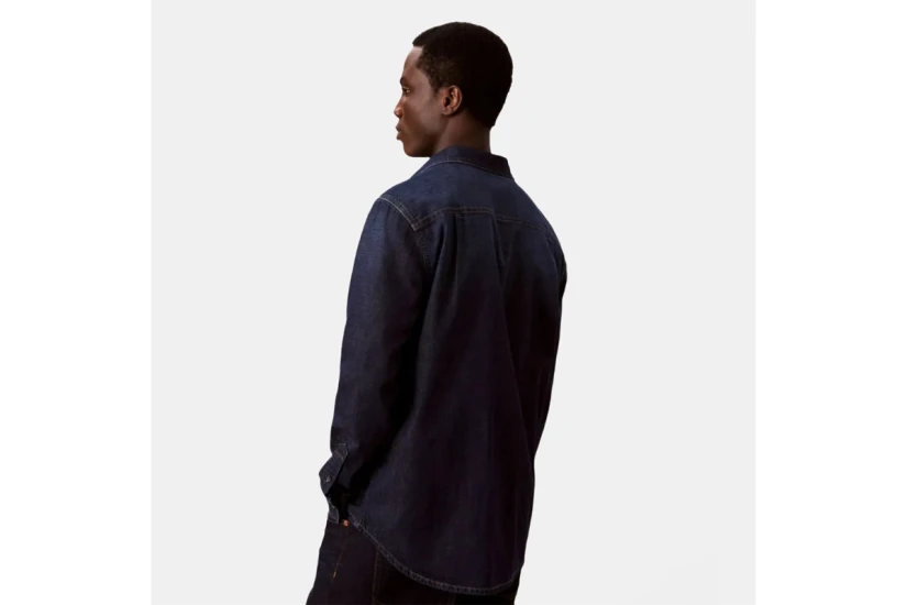 Calvin Klein Classic Fit Τζιν Πουκάμισο Μακρυμάνικο Ανδρικό (LV04RH912G CXF)