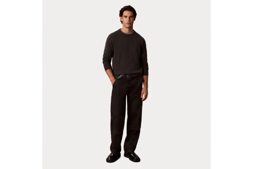 Calvin Klein Monologo Badge Terry Μπλούζα Με Λαιμόκοψη Ανδρική (LV04RJ200G 8MN)