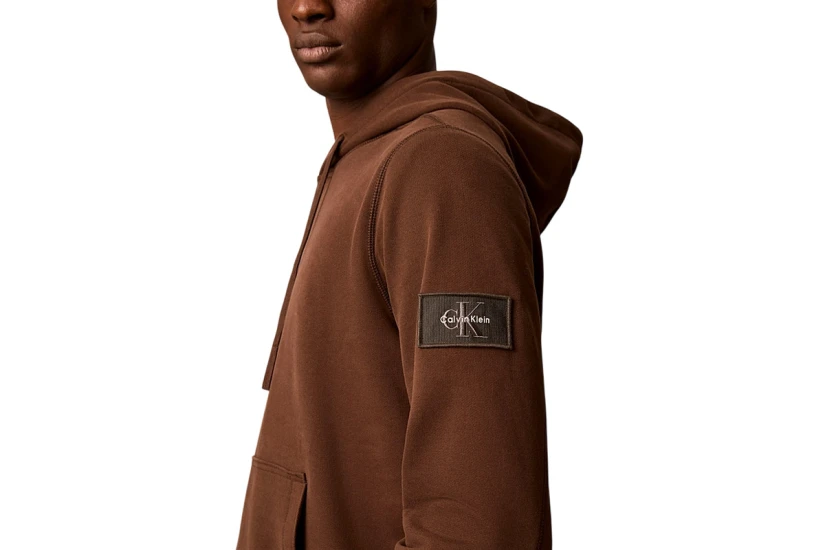 Calvin Klein Cotton Terry Badge Hoodie Ανδρικό (LV04RJ201G WFM)