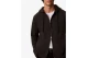 Calvin Klein Cotton Terry Badge Ανδρική Βαμβακερή Ζακέτα με Κουκούλα Ανθρακί