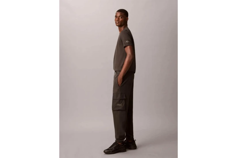 Calvin Klein Cotton Terry Cargo Παντελόνι Φόρμας Ανδρικό (LV04RJ204G 8MN)
