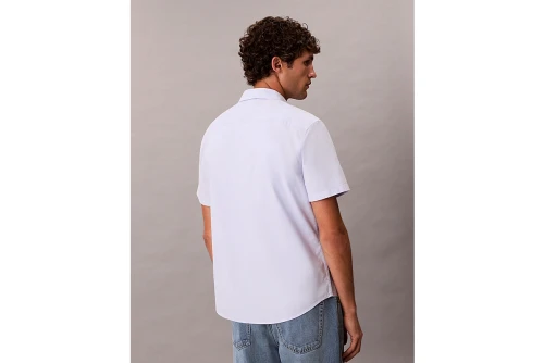 Calvin Klein Oxford Cotton Πουκάμισο Κοντομάνικο Ανδρικό (LV140EM124 UB1)