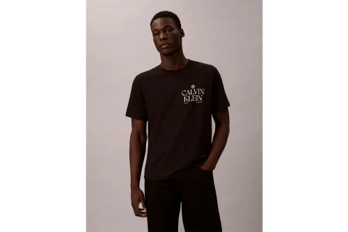 Calvin Klein Logo Roses Graphic Classic T-Shirt Ανδρικό (LV14RE801G UB1)