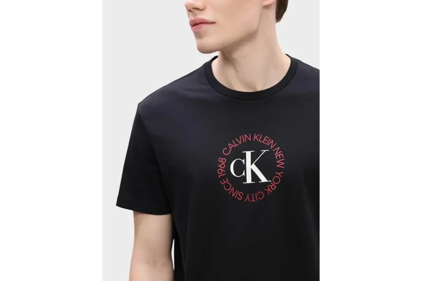 Calvin Klein Word Circle Graphic Ανδρικό Κοντομάνικο T-Shirt Μαύρο