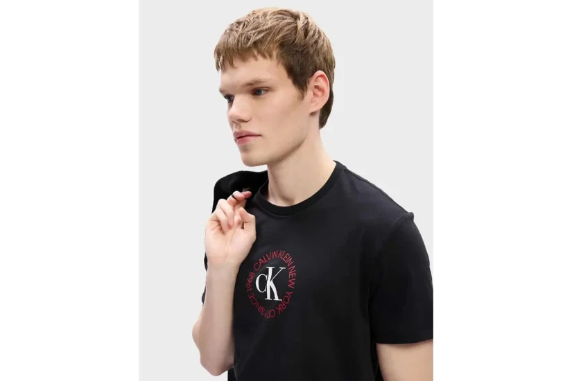 Calvin Klein Word Circle Graphic Ανδρικό Κοντομάνικο T-Shirt Μαύρο