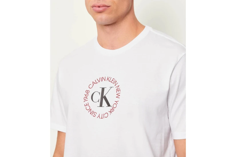 Calvin Klein Word Circle Graphic Ανδρικό Κοντομάνικο T-Shirt Λευκό