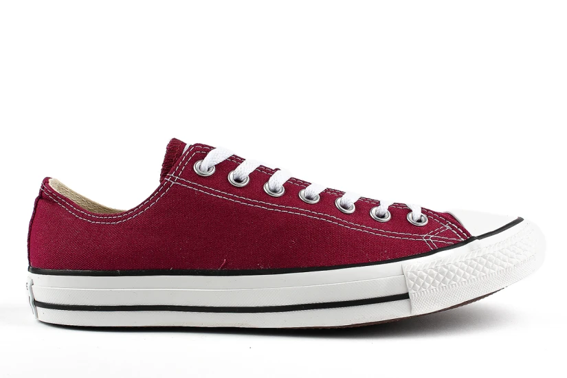 Converse Chuck Taylor All Star Classic Sneakers Μπορντό, Λευκά