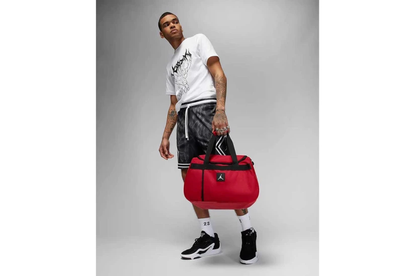 Jordan Essentials Αθλητικό Σακίδιο Ώμου - Χειρός Κόκκινο, Μαύρο 30L