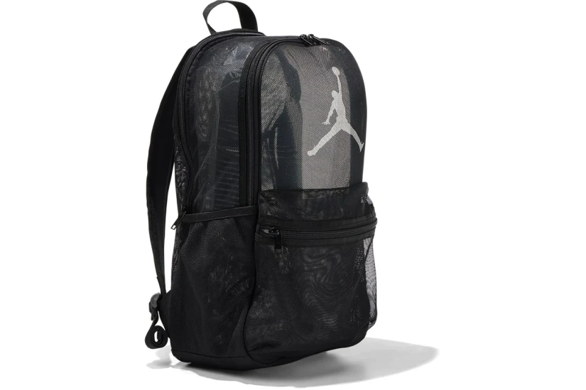 Jordan Mesh Logo Backpack Μαύρο, Λευκό
