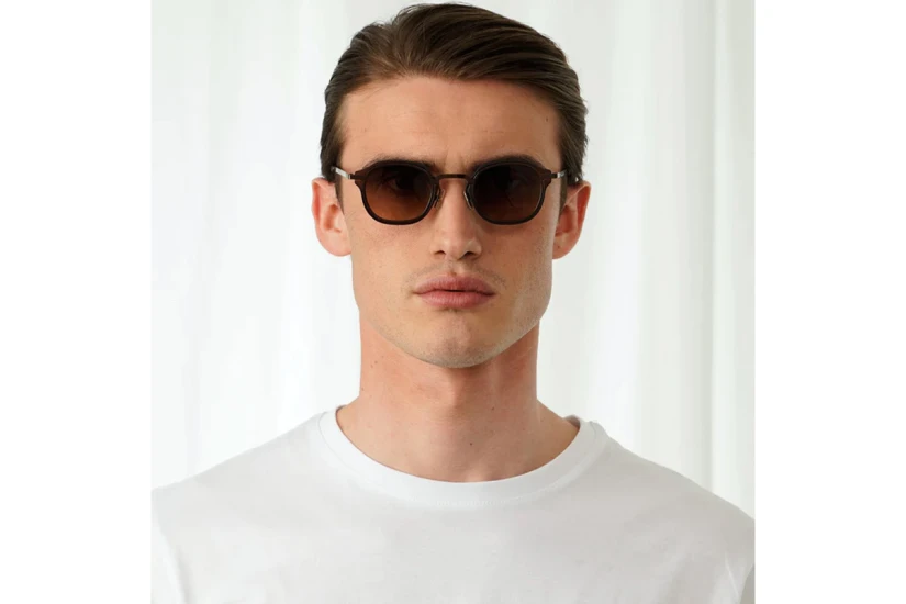 Explicit Poets Morgan Unisex Γυαλιά Ηλίου Καφέ, Μπρονζέ