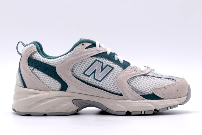 New Balance 530 Unisex Sneakers Λευκά, Γκρι Ανοιχτά, Πράσινα