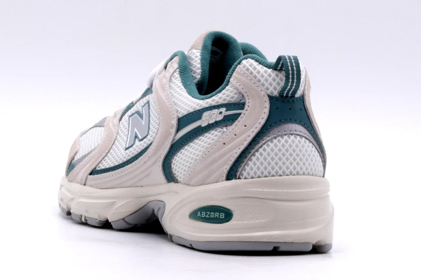 New Balance 530 Unisex Sneakers Λευκά, Γκρι Ανοιχτά, Πράσινα