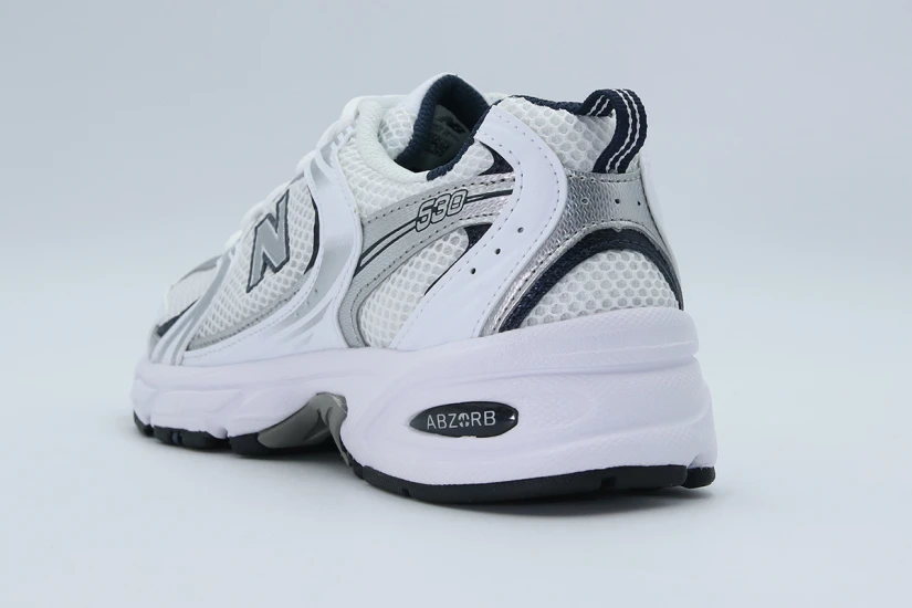 New Balance 530 Unisex Sneakers Λευκά, Ασημί, Μπλε Σκούρο