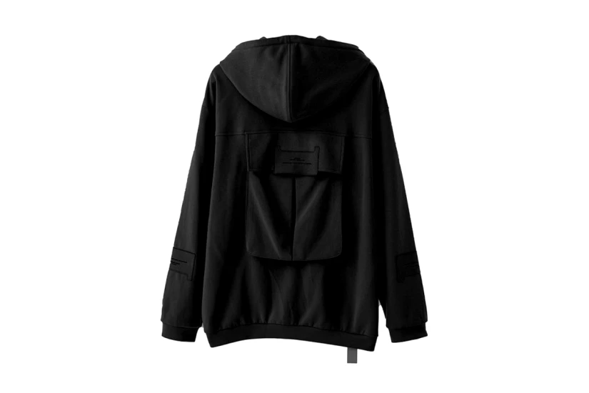 MWM Unisex Ζακέτα Με Κουκούλα Μαύρη