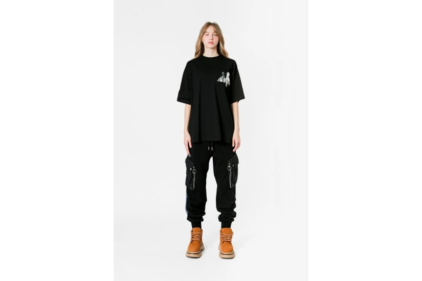 MWM Vangards Dog Unisex Κοντομάνικο T-Shirt Μαύρο, Λευκό, Γκρι