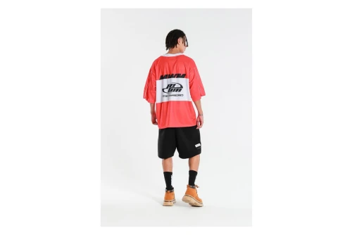 Mwm Ultra-Oversized Country Team Jersey T-Shirt (MW092020423 RED)