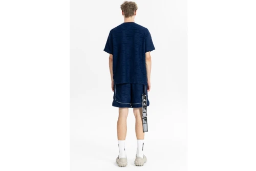 Mwm Two-Bone Pleated Texture Σορτς Αθλητικό (MW092040407 NAVY)