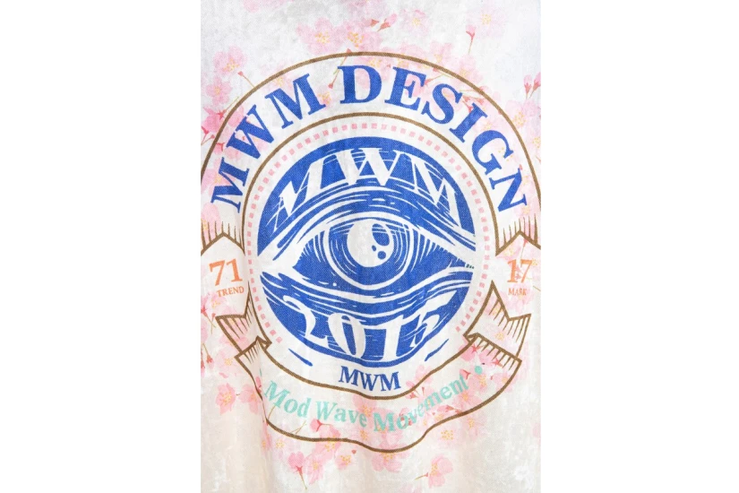 MWM Colorblock Almond Blossom Κοντομάνικο Πουκάμισο Εκρού, Διάφορα Χρώματα
