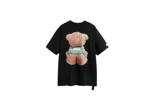 Mwm Teddy Print T-Shirt (MW093020822 BLACK)