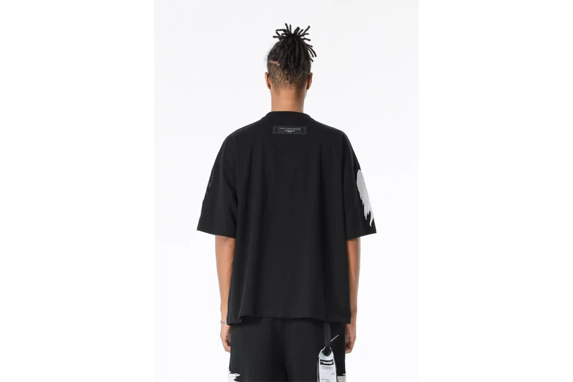 Mwm Wings Embroidered Mini T-Shirt (MW093020852 BLACK)