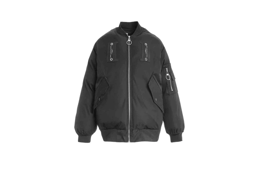 Mwm Wings Strass Oversize Μπουφάν Bomber (MW094070842 BLACK)