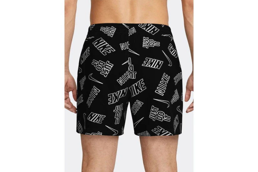 Nike Swim Breaker Brief-Lined Volley Ανδρικό Μαγιό Σορτς Μαύρο, Λευκό