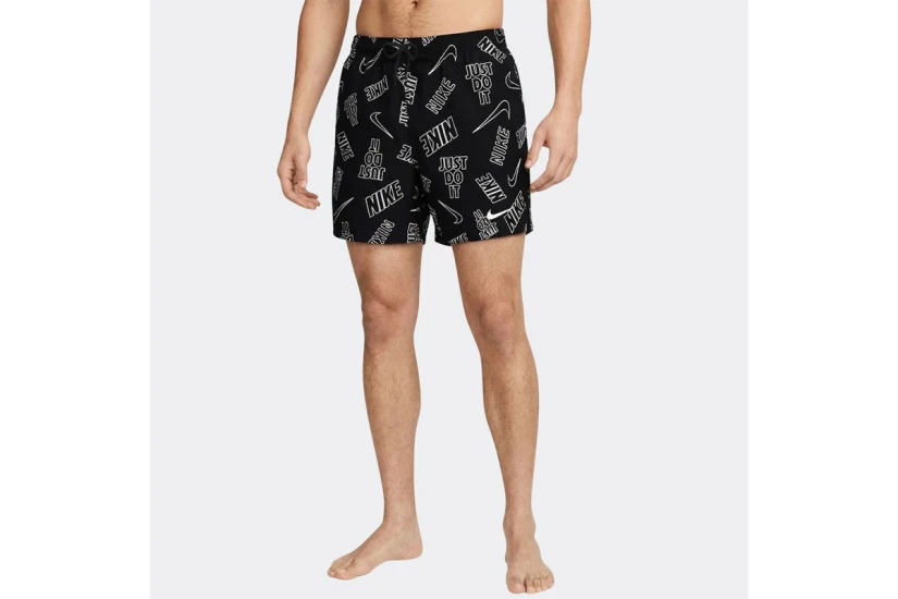 Nike Swim Breaker Brief-Lined Volley Ανδρικό Μαγιό Σορτς Μαύρο, Λευκό
