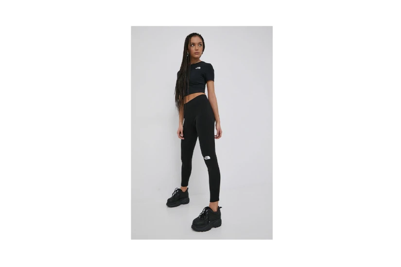 The North Face Γυναικεία Κοντομάνικη Crop Top Μπλούζα Μαύρη