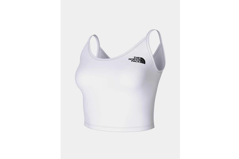 The North Face Γυναικεία Αμάνικη Crop Top Μπλούζα Λευκή