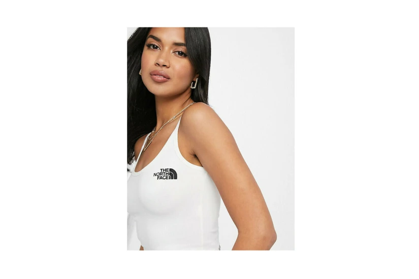 The North Face Γυναικεία Αμάνικη Crop Top Μπλούζα Λευκή