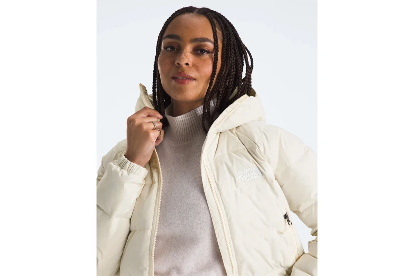 The North Face Hydrenalite Down Γυναικείο Μπουφάν Puffer με Κουκούλα Λευκό