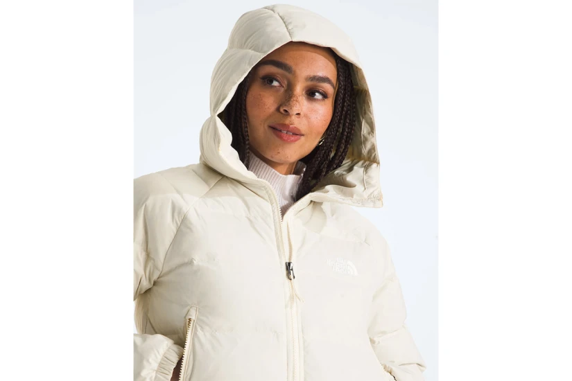 The North Face Hydrenalite Down Γυναικείο Μπουφάν Puffer με Κουκούλα Λευκό