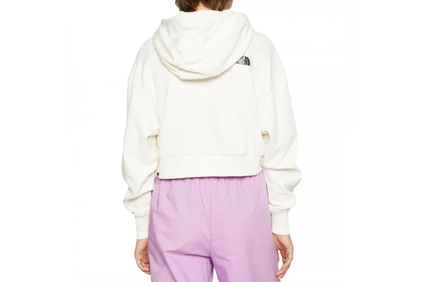 The North Face Trend Γυναικείο Cropped Φούτερ Με Κουκούλα Λευκό