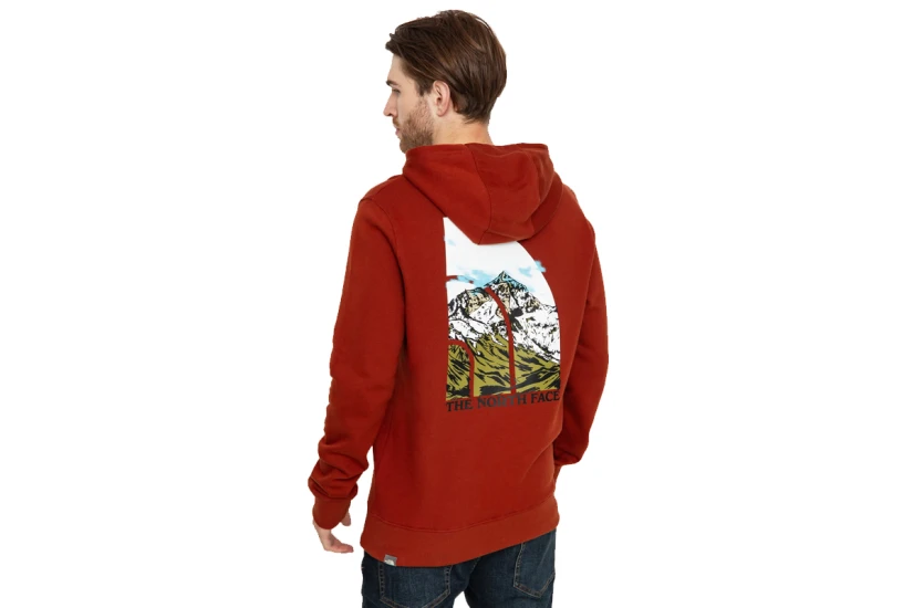 The North Face Seasonal Graphic Ανδρικό Φούτερ με Κουκούλα Κόκκινο