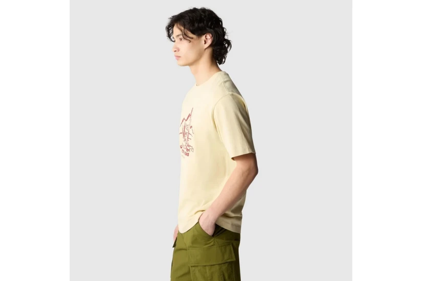The North Face Nature Ανδρικό Κοντομάνικο T-Shirt Μπεζ, Μπορντό
