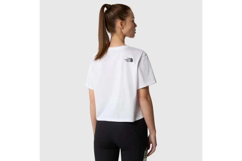 The North Face Cropped Γυναικείο Κοντομάνικο T-Shirt Λευκό
