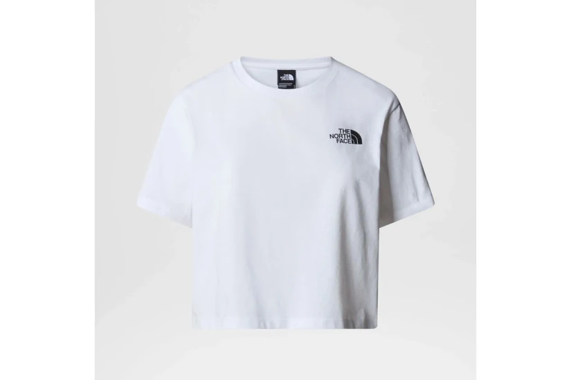 The North Face Cropped Γυναικείο Κοντομάνικο T-Shirt Λευκό