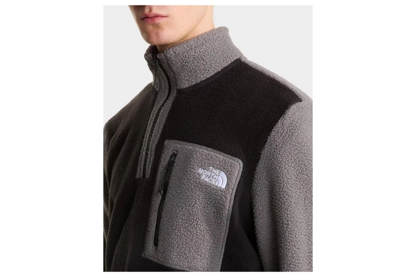 The North Face Yumiori Ανδρική Μακρυμάνικη Μπλούζα Fleece με Φερμουάρ Μαύρη, Γκρι