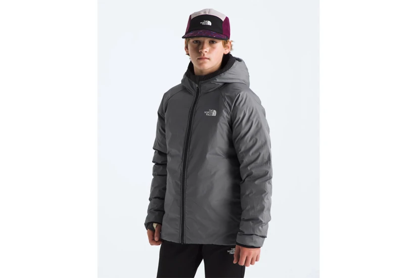 The North Face Reversible Perrito Αναστρέψιμο Παιδικό Μπουφάν Puffer με Κουκούλα Μαύρο