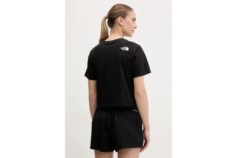 The North Face Easy Γυναικεία Cropped Κοντομάνικη Μπλούζα Μαύρη