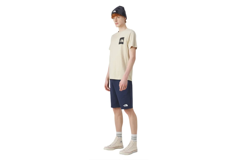The North Face Fine Ανδρικό Κοντομάνικο T-Shirt Εκρού